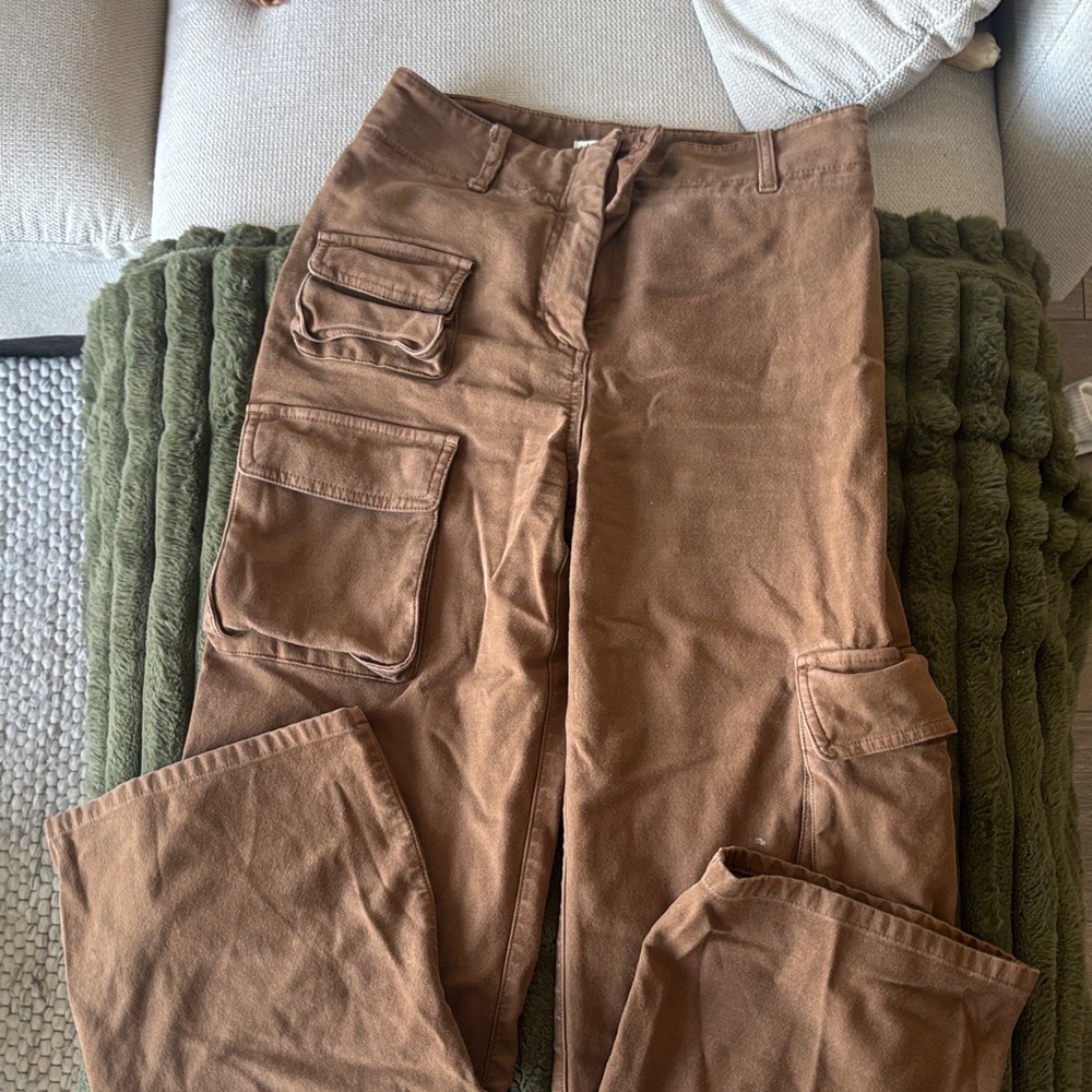Wilfred Tan Cargo Pants for Men
